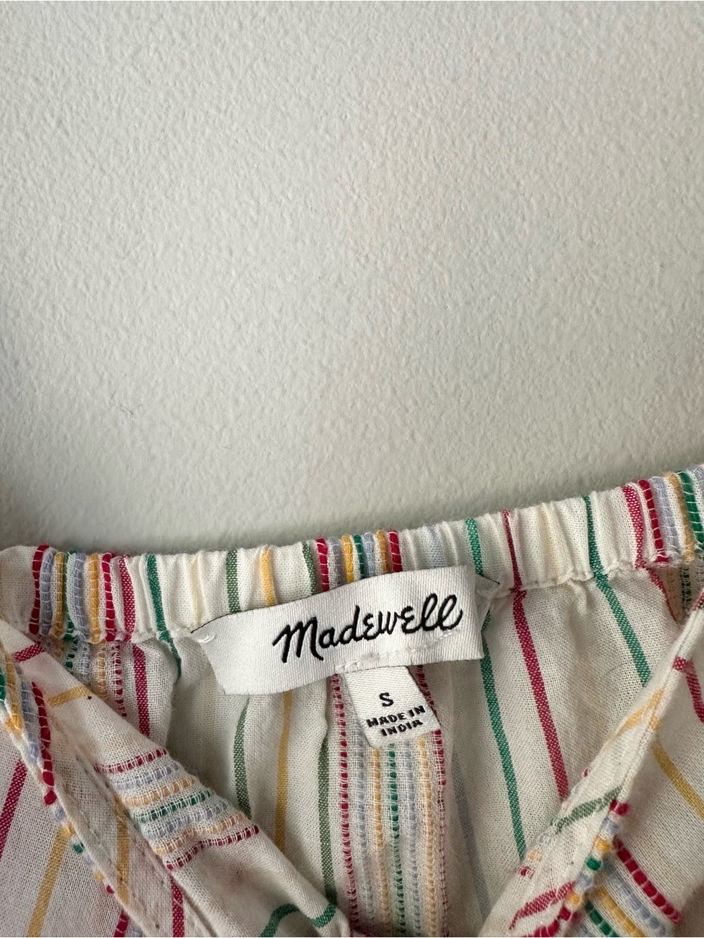 Madewell Striped Button-Front Tank Top - Picture 3 of 8